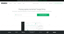 Desktop Screenshot of brand24.pl